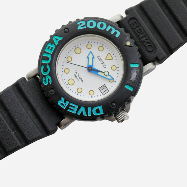 SEIKO SCUBA 3E35-0020(5H25-6A10)【Tiブレス付】 Seiko Scuba Diver 200m (Ref. 5H25-6A1A)