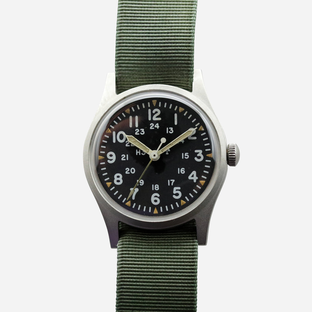 ハミルトン米軍官給品 MIL-W-46374B ミリタリーウォッチ 1978年製 - 時計