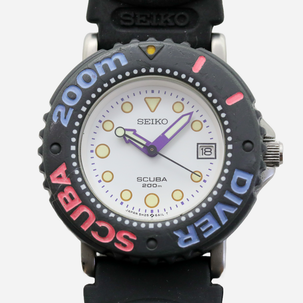 SEIKO   SCUBA 200mダイバーウォッチ Seiko Scuba Diver 200m (Ref. 5H25-6A1B)